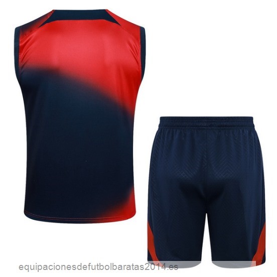 Nuevo Entrenamiento Sin Mangas Conjunto Completo Paris Saint Germain 23/24 Rojo Azul Baratas